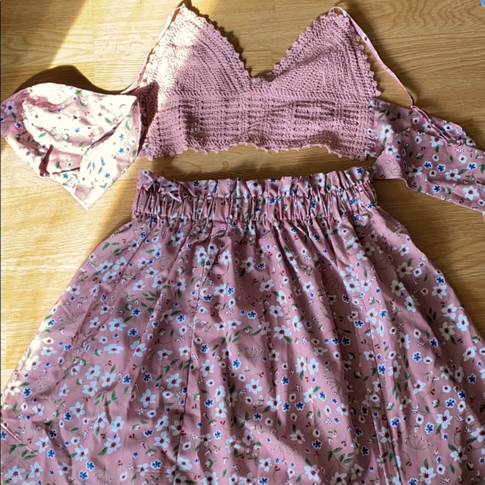 Two piece floral set